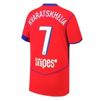 Paris Saint-Germain Khvicha Kvaratskhelia #7 Tretí futbalový dres 2025-26 Krátky Rukáv